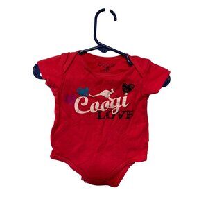 Coogi Girls Infant Baby Size 3 6 months Pink Short Sleeve tshirt tee Bodysuit Sp